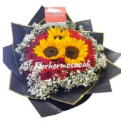 ROSAS LINDAS CON GIRASOLES